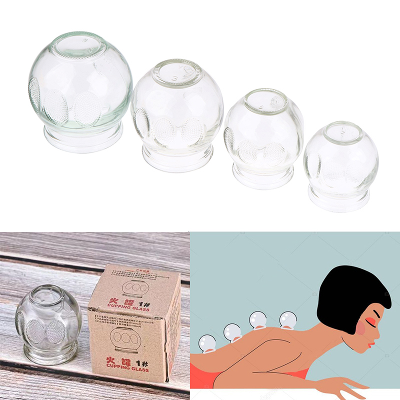 1PC 유리 부항 컵 전문 의료 중국어 진공 부항 치료 - Health Wellness Products 리뷰 및 가격