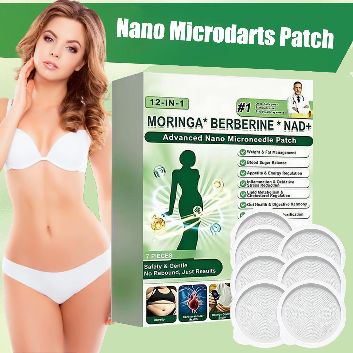첨단 나노 마이크로니들 스티커 패치, 베르베린 X NA - Xbody Health & Wellness Functional Integrative Medicine Office & Medical Spa 리뷰 및 가격