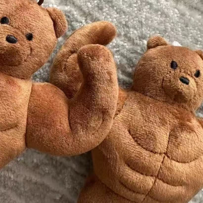 귀여운 근육곰 열쇠고리, 재미있는 복근곰 가방 펜던트  - Health Wellness Gifts 리뷰 및 가격