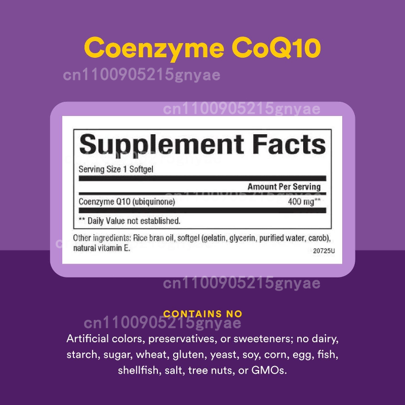 120PCS 코엔자임 Q10 캡슐은 에너지 비타민을 제 - Health Wellness Food 리뷰 및 가격