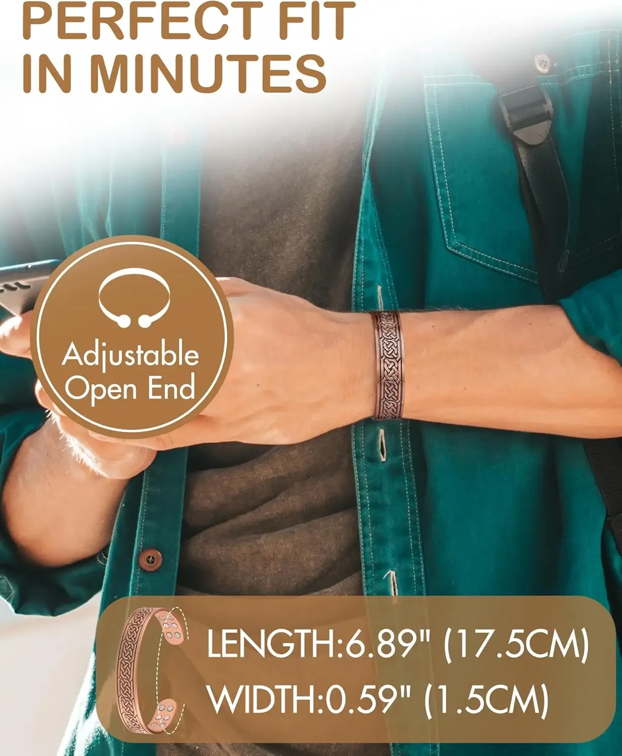 ARADOO 빈티지 순수 구리 마그네틱 팔찌 3500  - Health Wellness Gifts 리뷰 및 가격