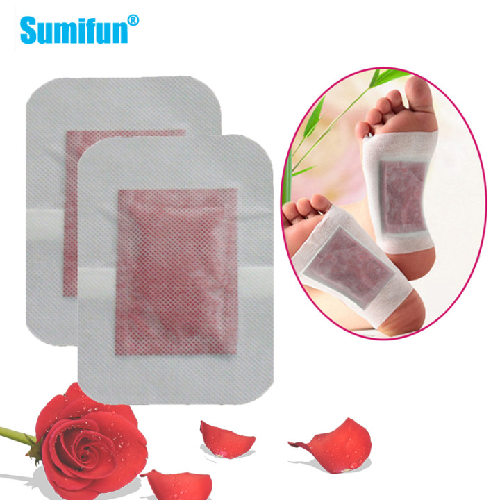 10pcs 허벌 로즈 발 해독 석고 치료 불면증 도움  - Detox Foot Patch 리뷰 및 가격